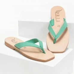 Καλύτερες κριτικές για ❤️ Φτηνός ✨ IRIS Σαγιονάρεσ δερμάτινες καρέ - Μέντα 🔥 🛒