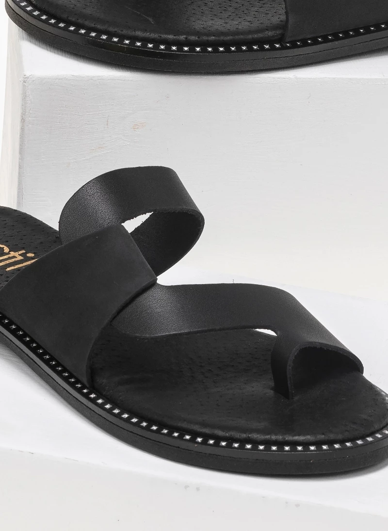 Καλύτερες κριτικές για 👍 Νέος ✨ Δερμάτινα σανδάλια Estil με Nubuck λεπτομέρεια - Μαύρο 😀 👍 - Image 2