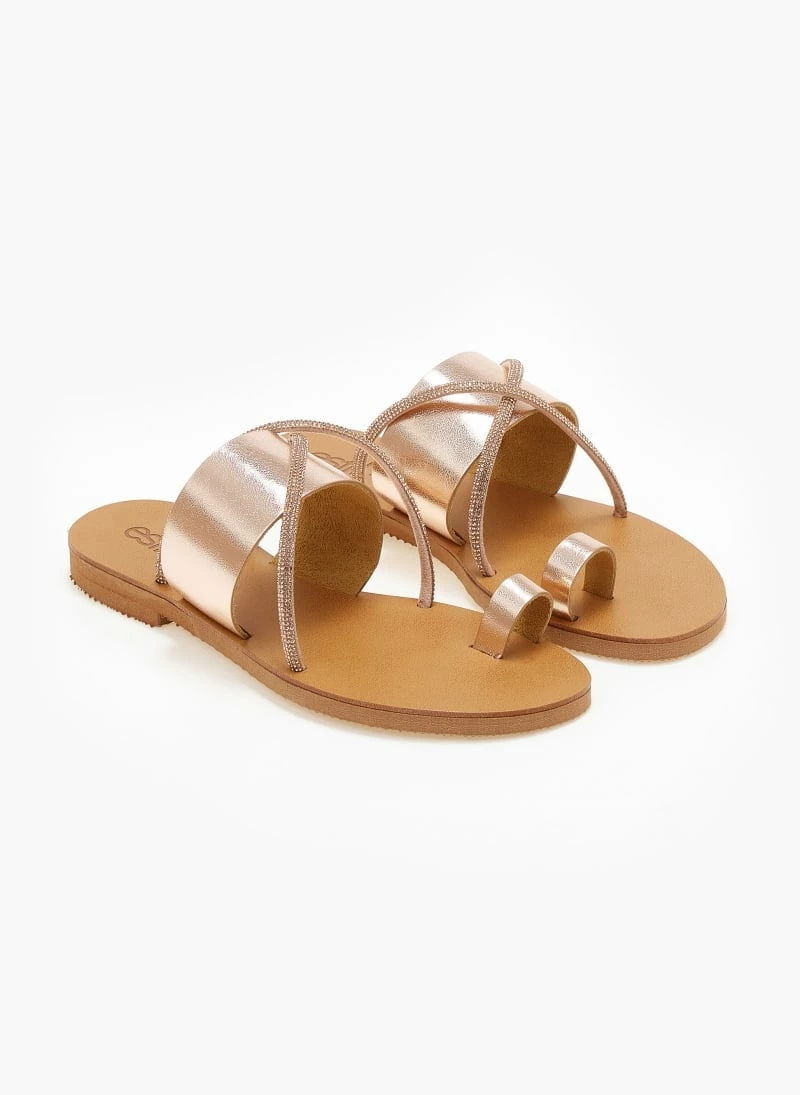 Συμφωνίες ✔️ Τοπ 10 😍 Σανδάλια δερμάτινα ESTIL - Χαλκός 🥰 👍 - Image 6