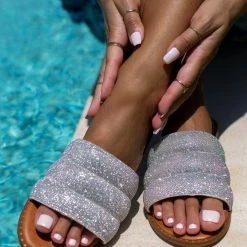 Καλύτερες κριτικές για 🔥 ΧΟΝΔΡΙΚΟ ΕΜΠΟΡΙΟ 👍 Σανδάλια δερμάτινα ESTIL με Strass φάσα - Ασημί 🔔 💯