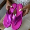 Τοπ 10 😀 ΧΟΝΔΡΙΚΟ ΕΜΠΟΡΙΟ 🔥 Σανδάλια δερμάτινα ESTIL μεταλλιζέ - Φούξια 🔥 🌟