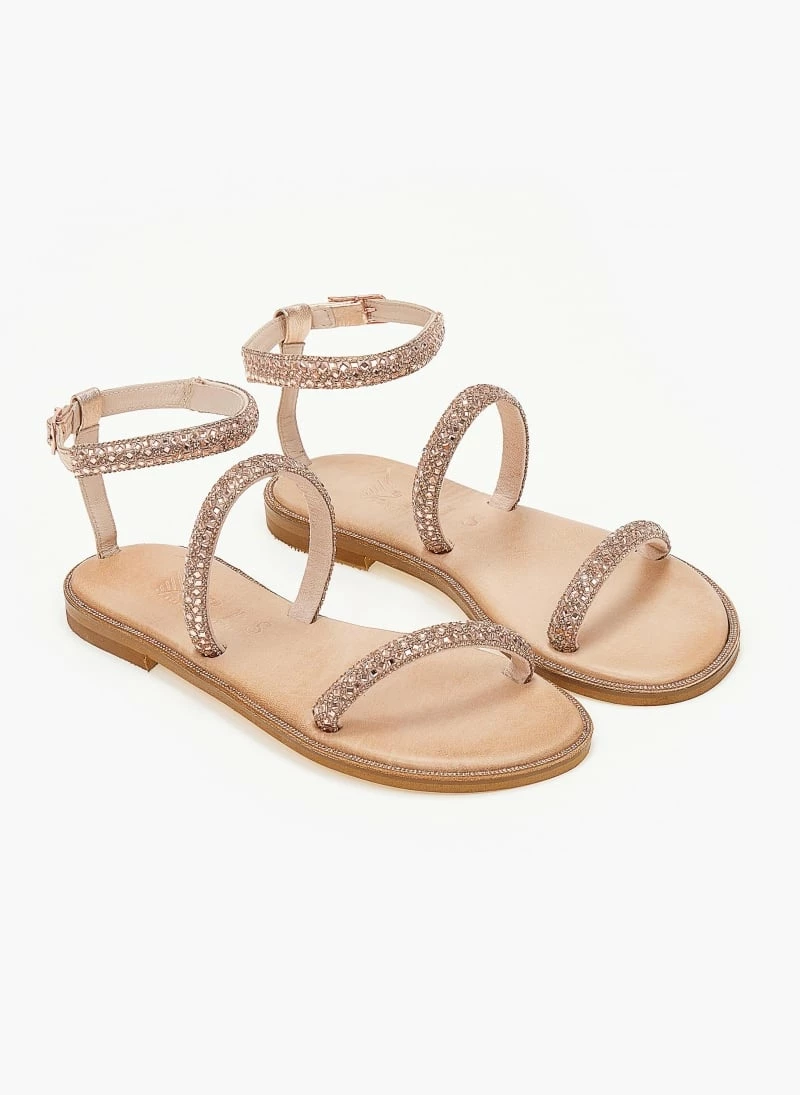 Καλύτερες κριτικές για 👍 Αγορά 🤩 Σανδάλια δερμάτινα IRIS με πέτρες - Χαλκός 😍 🛒 - Image 6