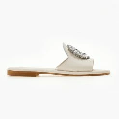 Το φθηνότερο 🎁 Φτηνός ✨ Σανδάλια δερμάτινα IRIS με πέτρες - Ζαχαρί 🎁 🎁