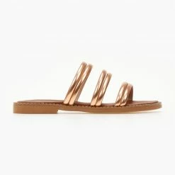 Η καλύτερη συμφωνία 🔔 Αγορά 👍 Σανδάλια δερμάτινα TFP σε μεταλλικά χρώματα - Χαλκός ⭐ 🤩