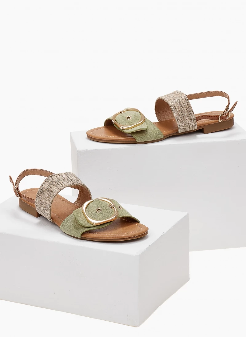 Προϋπολογισμός ✔️ Κουπόνι ⌛ The Fashion Project Σανδάλια με ψάθινη φάσα - Βεραμάν ✨ ✔️ - Image 2
