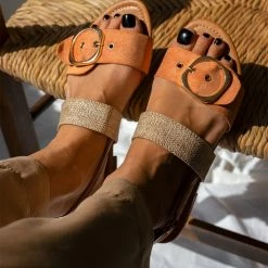 Προϋπολογισμός 🔔 Best Pirce 👍 The Fashion Project Σανδάλια με ψάθινη φάσα - Ροδακινί 😉 ❤️