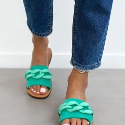 Η καλύτερη συμφωνία 👍 Τοπ 10 ✨ Σανδάλια Nubuck Estil με ματ κοκάλινη αλυσίδα - Βεραμάν 💯 🎁