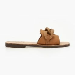 Τοπ 10 💯 Ολοκαίνουργιο 💯 Σανδάλια Nubuck Estil με ματ κοκάλινη αλυσίδα - Πούρο ⌛ 🛒