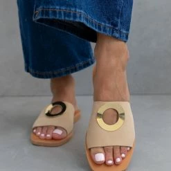 Αγορά 🤩 Best Pirce 🎉 Σανδάλια Nubuck IRIS με κύκλο - Ζαχαρί 😍 🌟