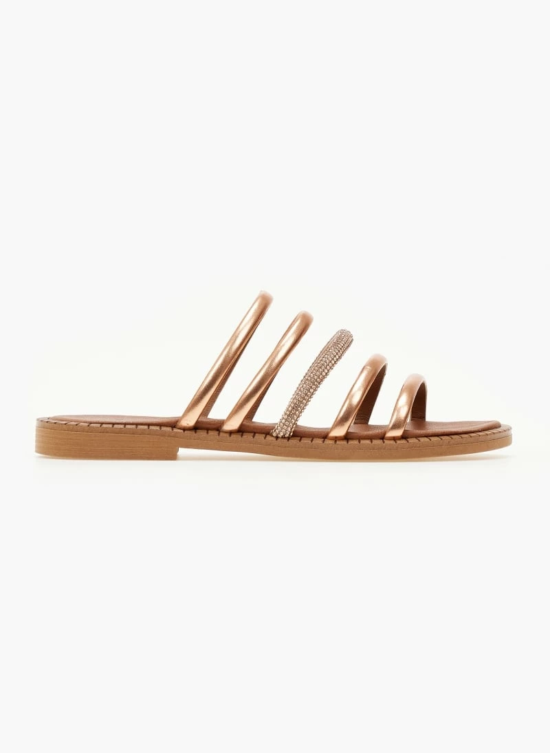 Η καλύτερη συμφωνία 💯 Εξοδος ✔️ Σανδάλια TFP με λουράκια και Strass - Χαλκός 🧨 ❤️ - Image 2